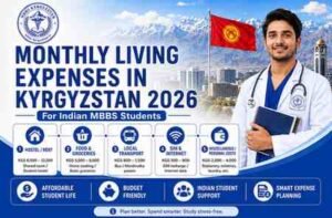 Read more about the article Monthly Living Expenses in Kyrgyzstan for Indian MBBS Students 2026